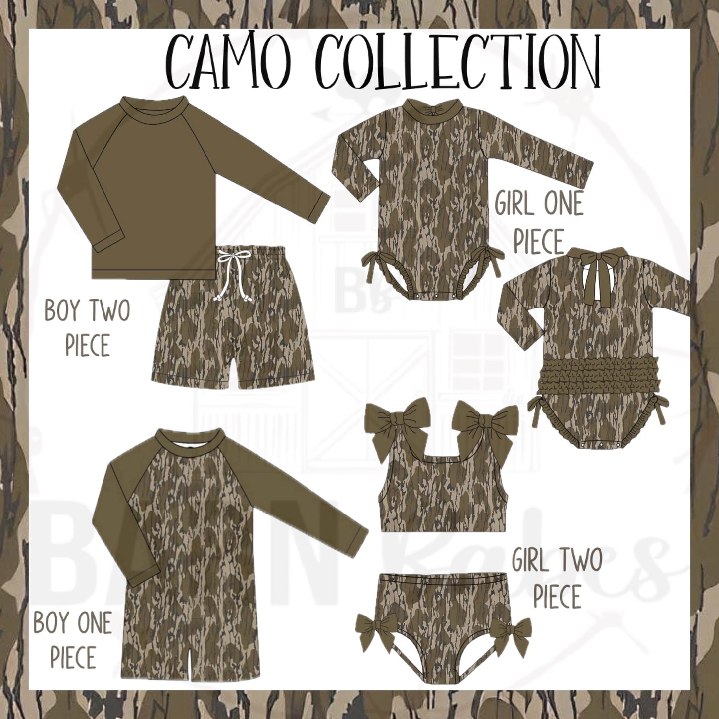 SWIM CAMO BOY ONE PIECE