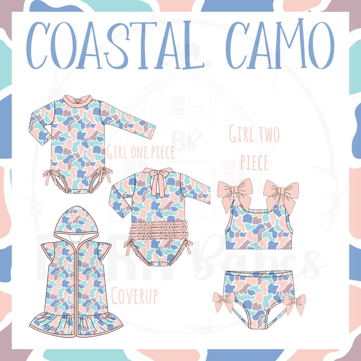 COASTAL CAMO | ONE PIECE SWIM