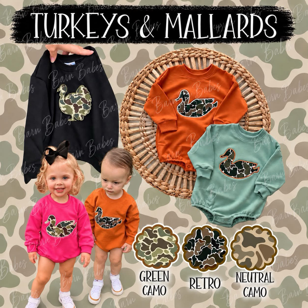 Mallard & Turkey Appliqué