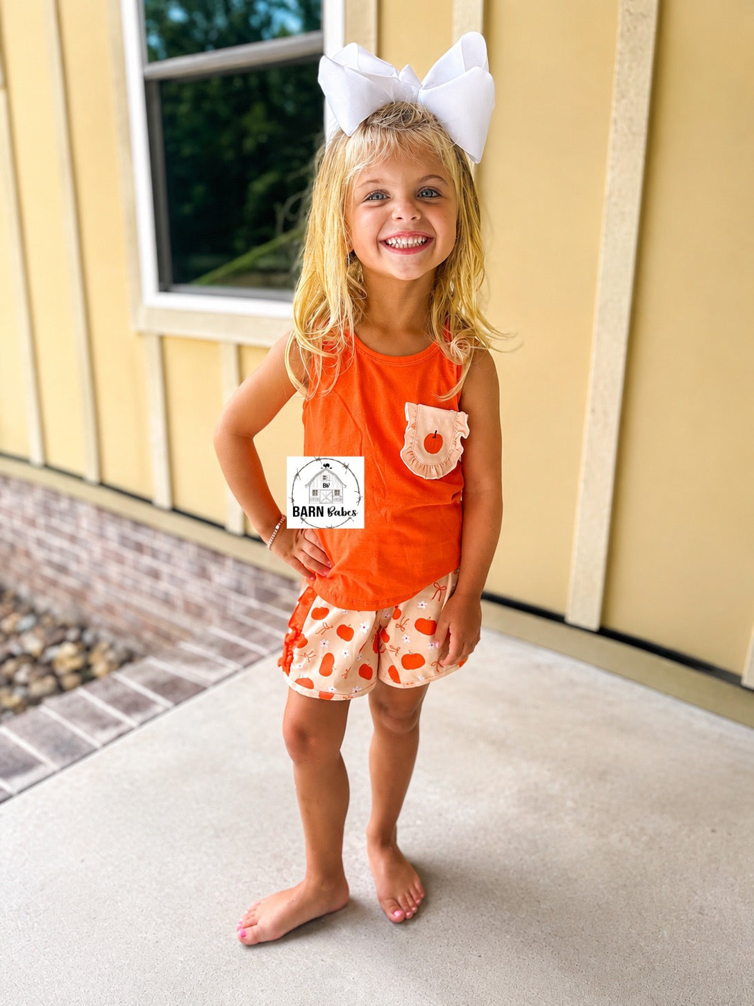 Pumpkin Bow Back Set