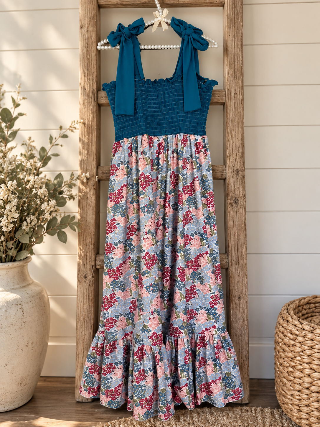 Floral Mom Dress | Ready TO Ship  ( medium )