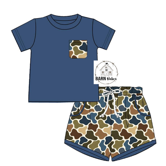 BLUE CAMO SHORTIES