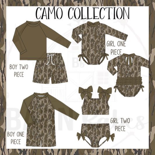 SWIM CAMO GIRL 1 PIECE