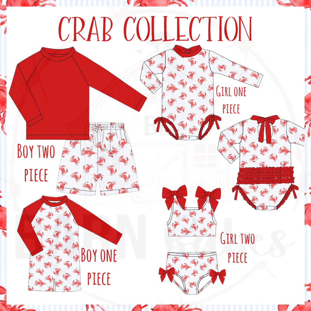 CRAB BOY 2 PIECE