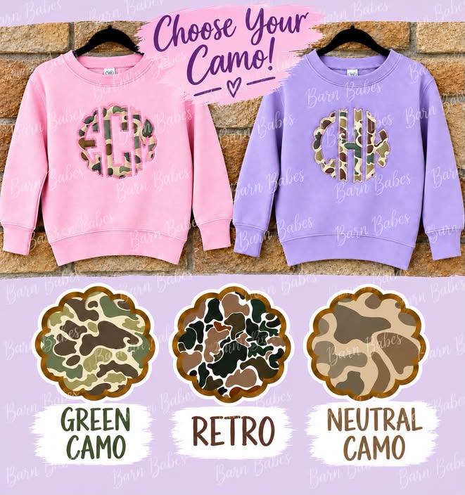 GIRLS MONOGRAM CREW | ETA OCTOBER / NOVEMBER